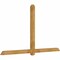 Ekena Millwork Eugene Rough Sawn Timber Gable Bracket, Western Red Cedar, 96"W x 56"H x 4"D x 4"F, 14/12 Pitch GBW096X56X0404EUG00RWR - alternate 3